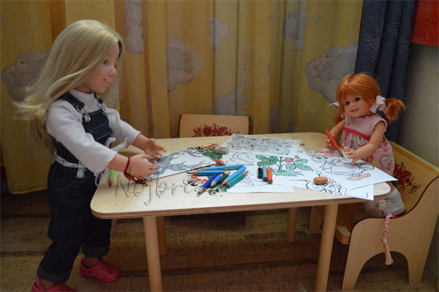 Мебель для кукол Хохлома. Вихтели Rosemarie Anna Muller (фото 10)