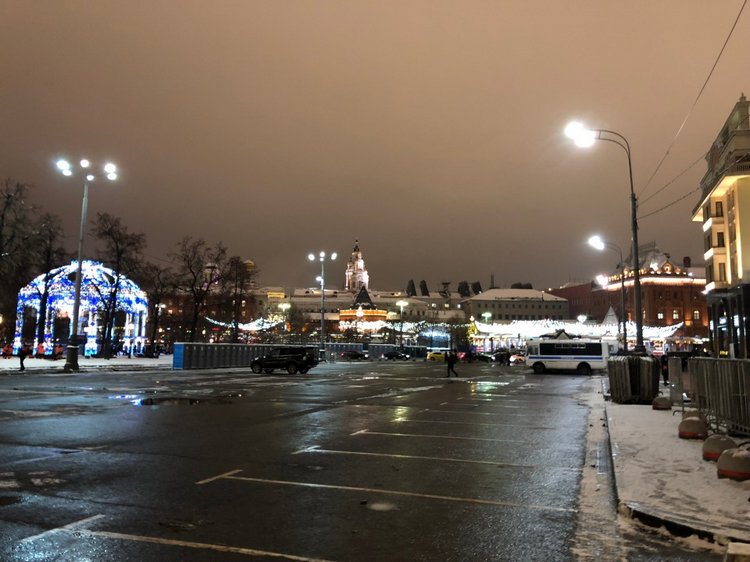 Москва предновогодняя... выставка новогодних елок в ГУМе - очень красиво