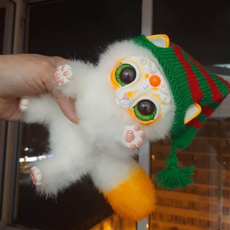 Осенний вечер и Мирис — Игрушки в смешанной технике (мех и глина): Арт (фото 2)