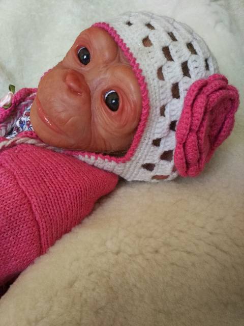 Бонька-обезьянка реборн Рязановой Елены