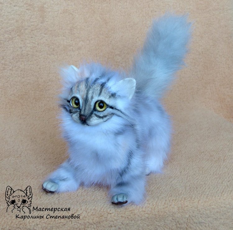 Кошечка Буся, портретная игрушка