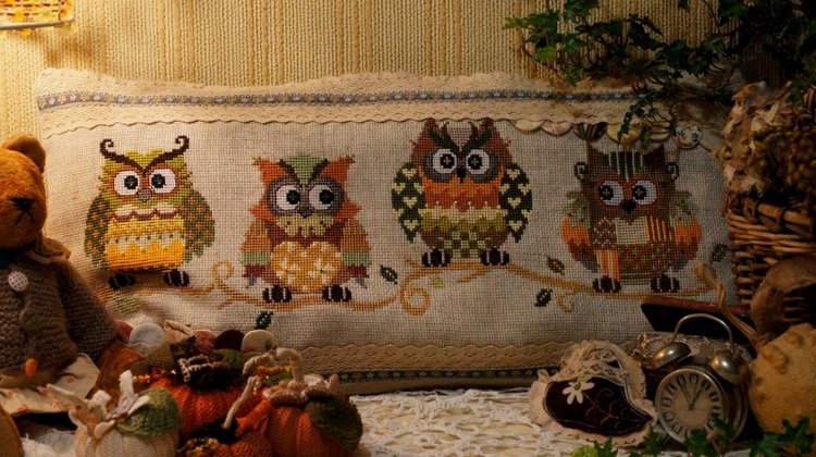 Осенний вечер — Вышивка крестиком (фото 4)