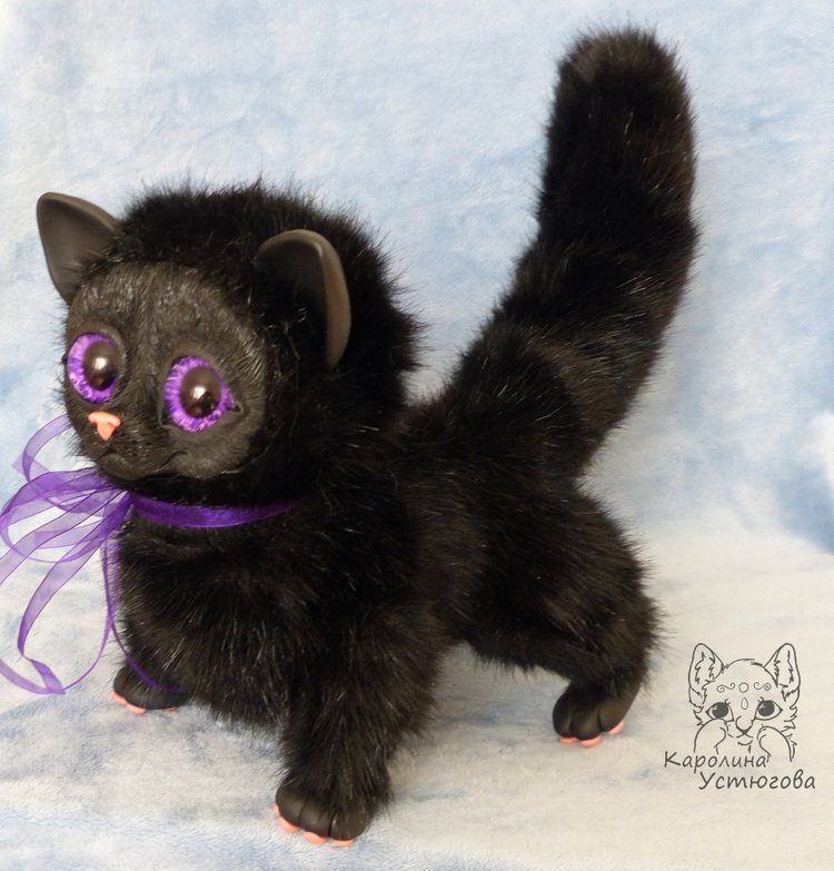 Ведьмин кот, история — Игрушки в смешанной технике (мех и глина): Арт (фото 7)