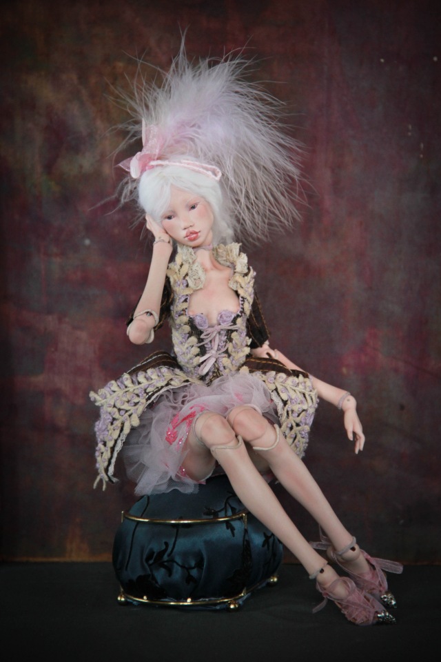 Рококо наряд для Парадиз — Авторские шарнирные куклы своими руками: лепка (фото 4)