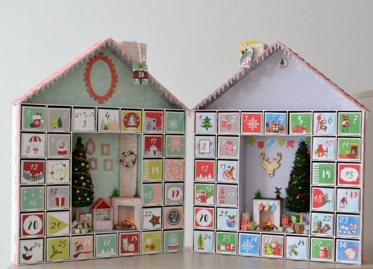 2 адвент календаря с миниатюрой для брата и сестры