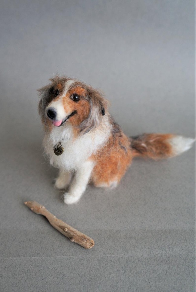 JanetsNeedleFelting - Авторские войлочные скульптуры домашних животных (фото 5)