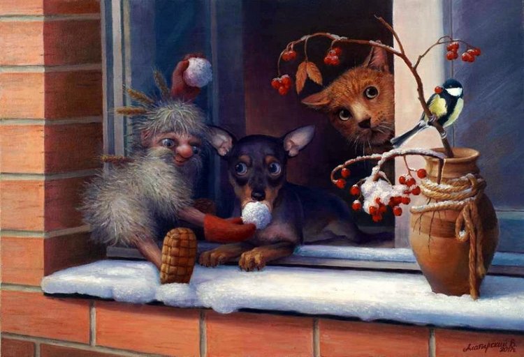 Приключения домовёнка и рыжего кота