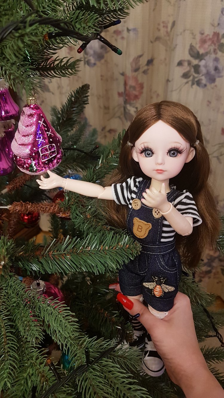 Майя и ёлочка №2 — Куклы с Алиэкспресс (Aliexpress): Китайские шарнирные (фото 9)