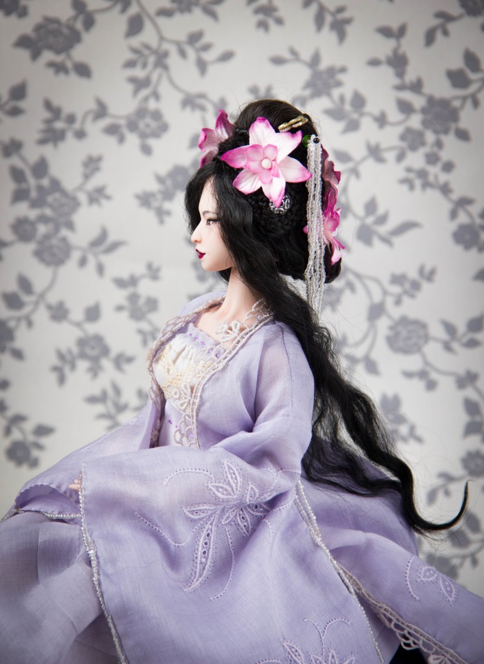 Лянфэн. Фарфоровая шарнирная кукла от Skvorkadolls (фото 2)