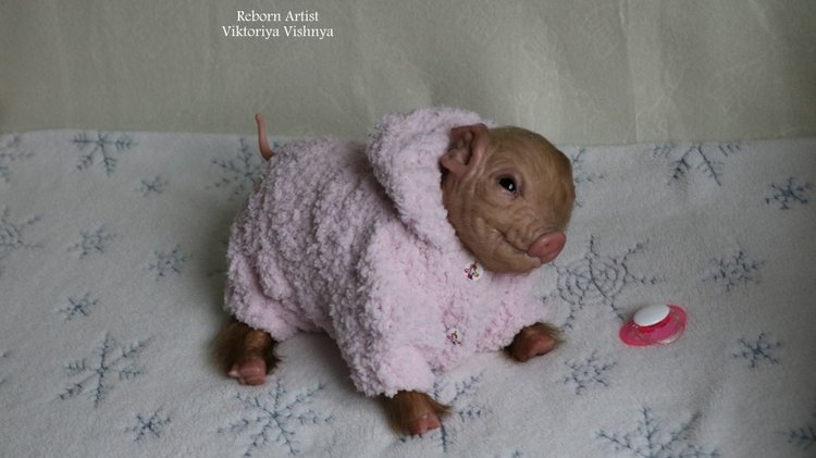 Поросенок Мила... куколка реборн Виктории Вишни