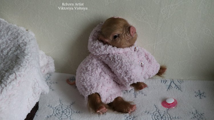 Поросенок Мила... куколка реборн Виктории Вишни