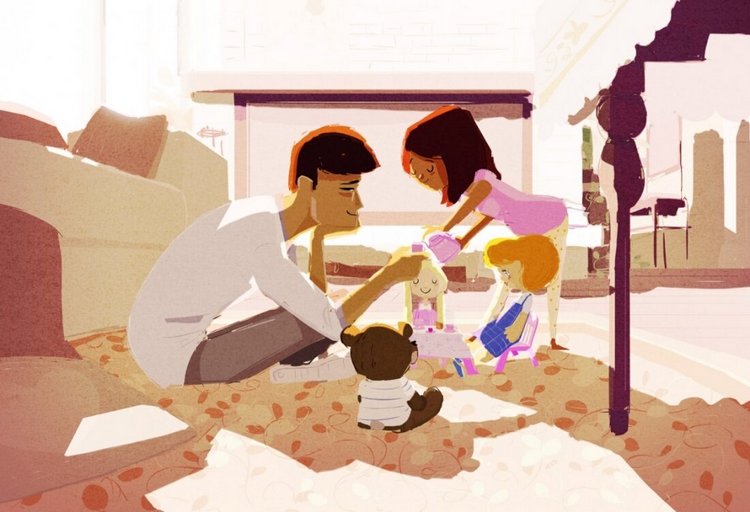 Домашнее пространство или представление о дружной семье