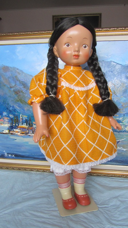 Поленька, еще одна опилочная кукла из гипсовых прототипов фабрики 8 Марта (фото 5)