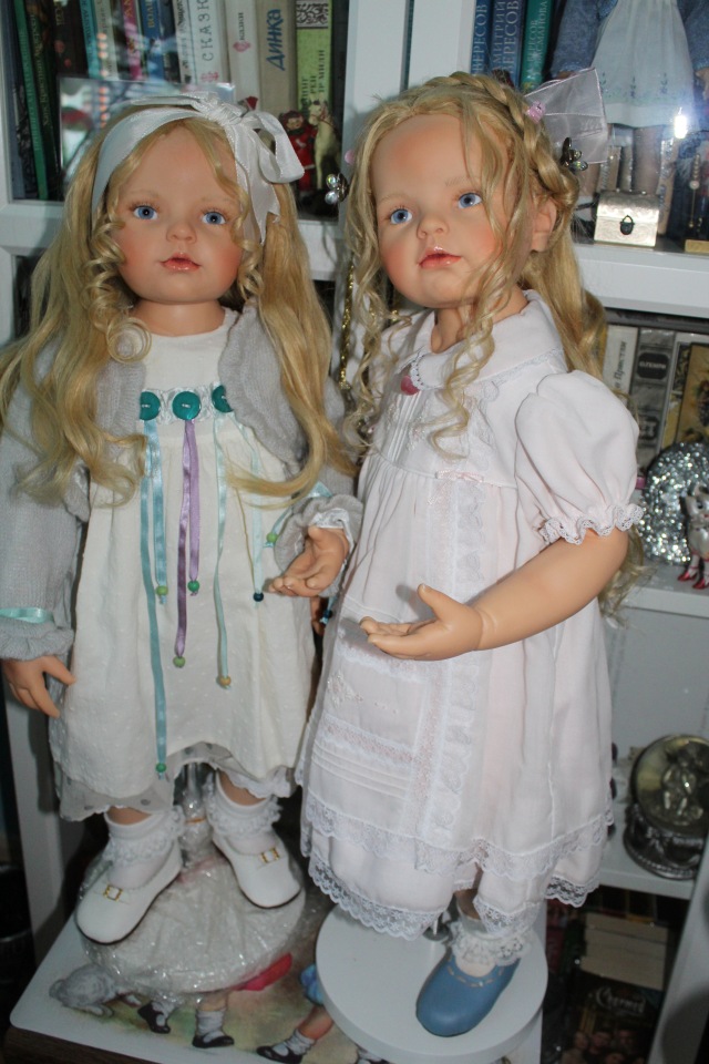 Две Фины, две сестрички — Куклы Hildegard Gunzel (Гюнцель) из винила: Gotz