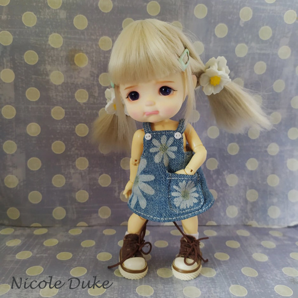 Джинсовый сарафан для Pukifee, latiyellow, Sto Doll