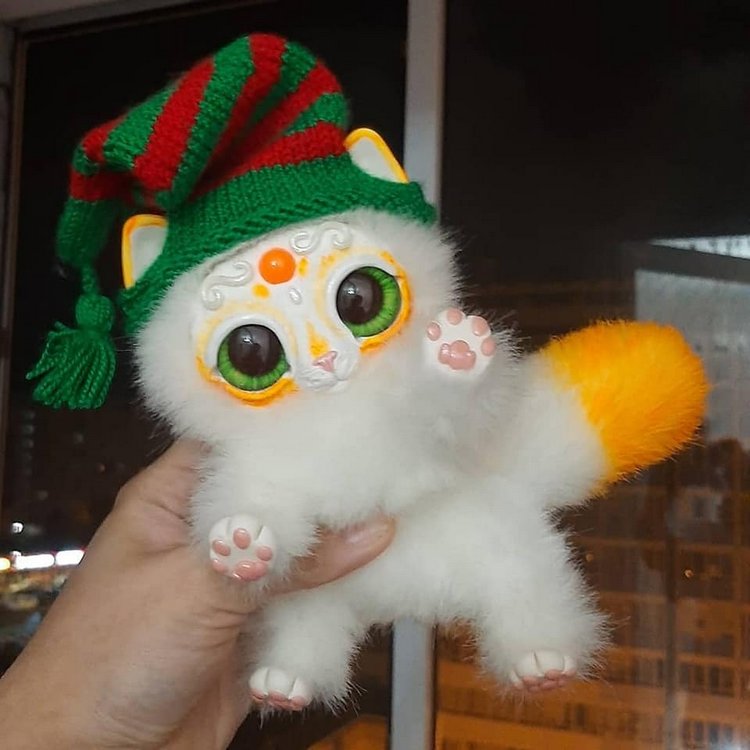 Осенний вечер и Мирис — Игрушки в смешанной технике (мех и глина): Арт