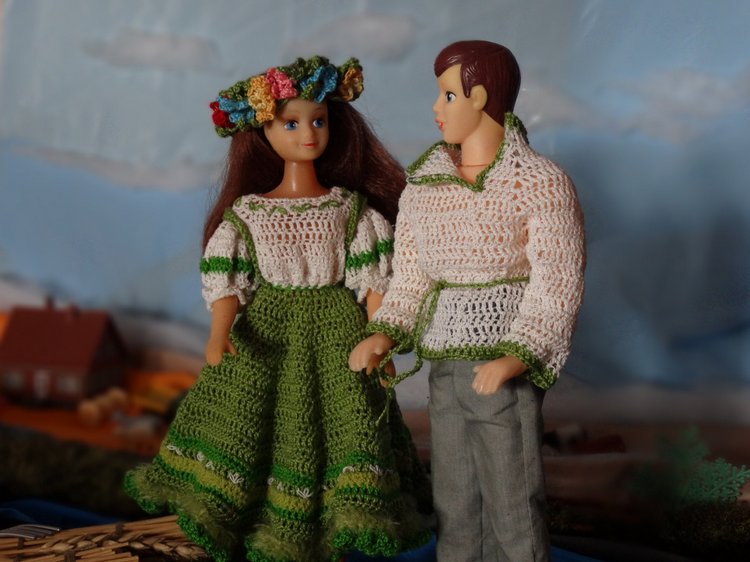 Сельская романтика для стареньких кукол (фото 6)