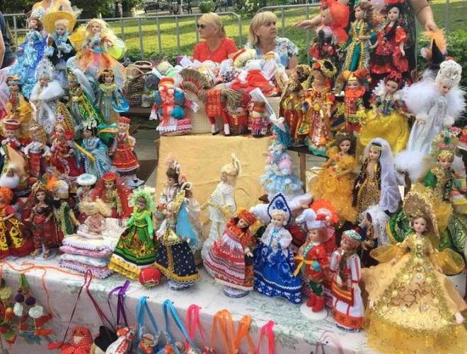 Мои куклЁшки на городском празднике "Литературное варенье"