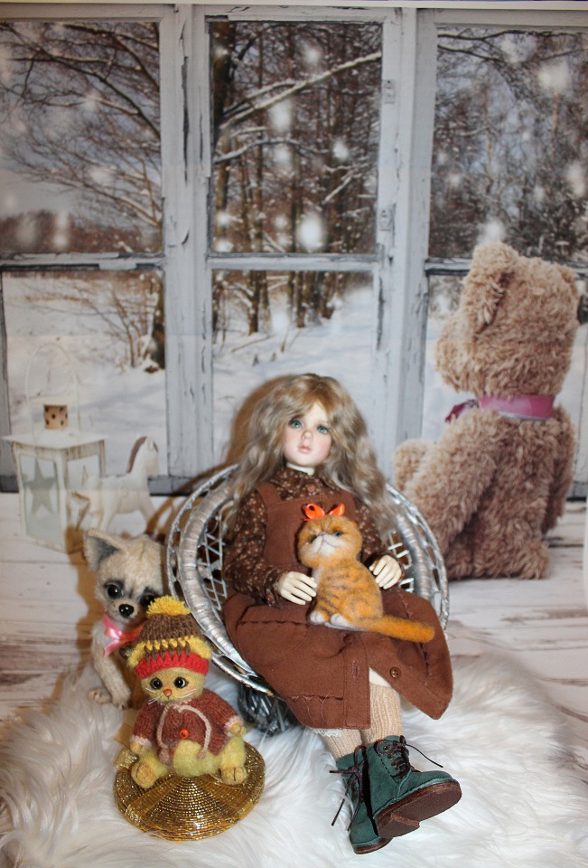 В Рождественский сочельник. Розочка в ожидании Рождества