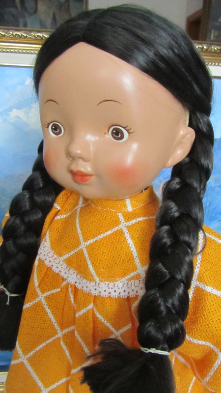 Поленька, еще одна опилочная кукла из гипсовых прототипов фабрики 8 Марта (фото 2)