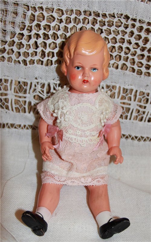 Антикварная куколка Minerva, Германия, 1930-е годы