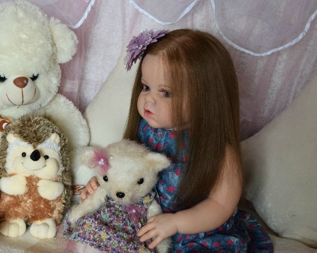 Моя первая большая девочка реборн Ариша