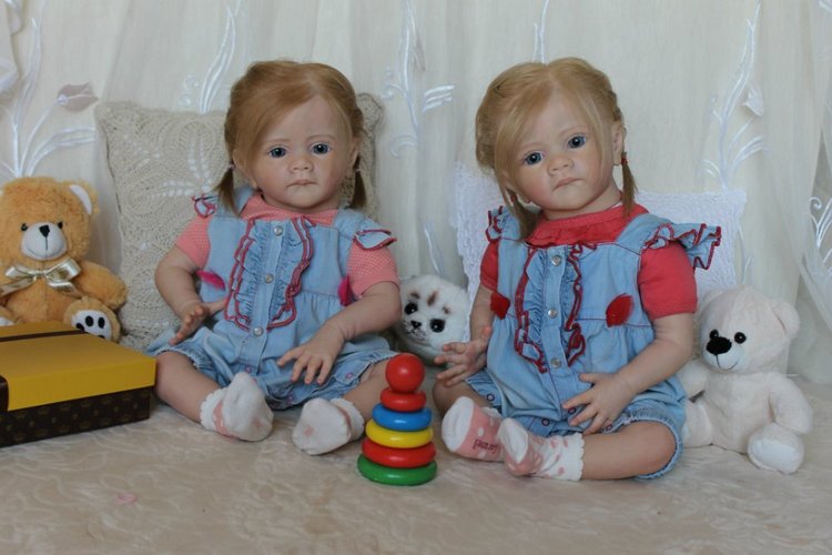 Мои сестрички Аня и Яна! Куклы реборн Шепелевой Людмилы