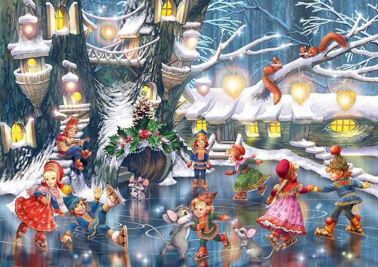 Праздник всех ждет – Новый год! Художник-иллюстратор Zorina Baldescu. (часть-1)