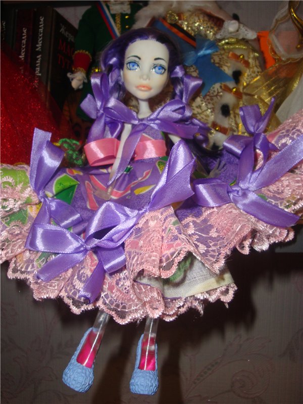Мой первый ООАК Monster High или преображение Спектры в Фиалку (фото 9)