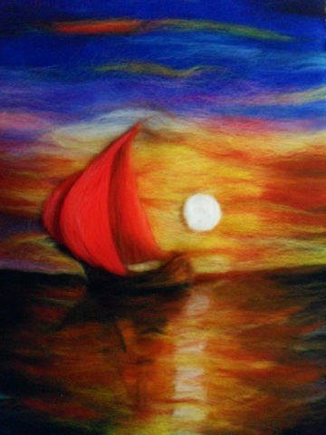 Картины из шерсти. Подборка