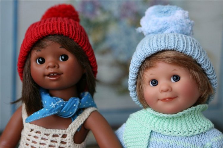 Сладкая парочка - зефирчик с шоколадом или Лука и Штрубеллина, студийные вихтелята Rosemarie Anna Muller (фото 4)