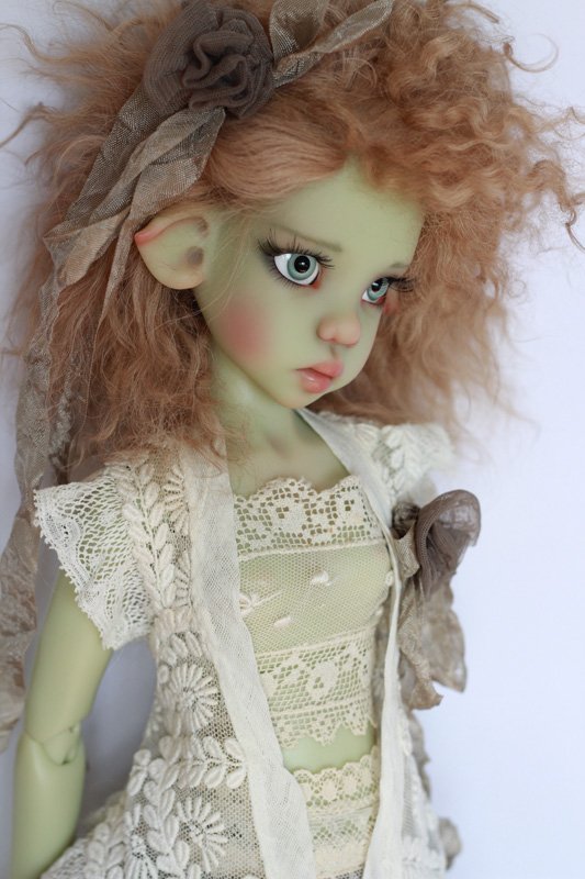 OOAK Kaye Wiggs Green Laryssa elf - Зеленая Лариса эльф в единственном экземпляре (фото 5)