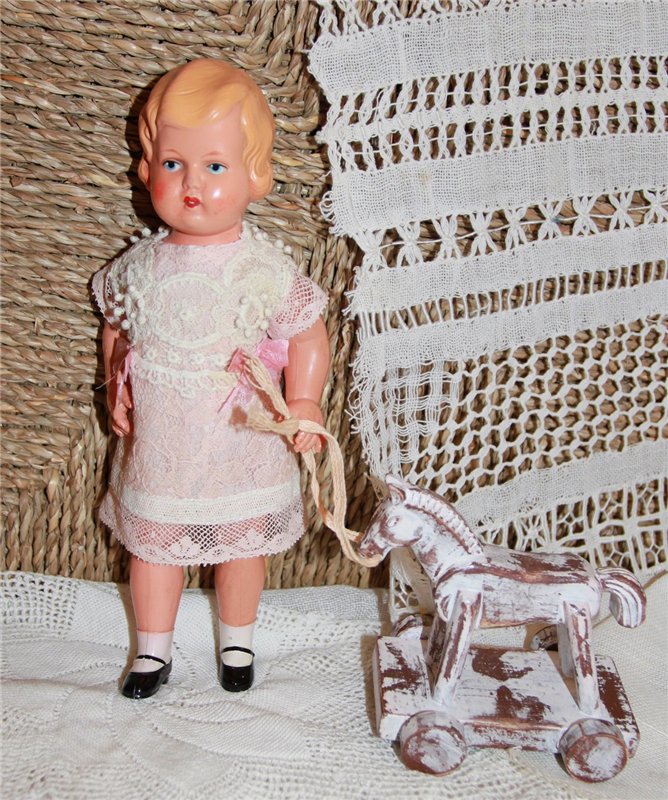 Антикварная куколка Minerva, Германия, 1930-е годы (фото 3)