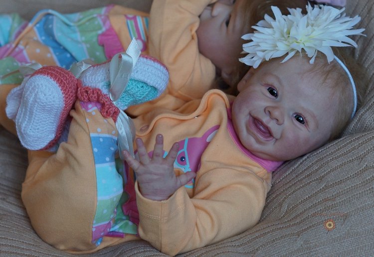 Моя улыбающаяся малышка реборн Харпер (фото 3)