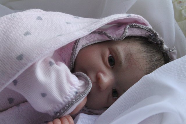 Зая, мини реборн Элины Кудрявцевой