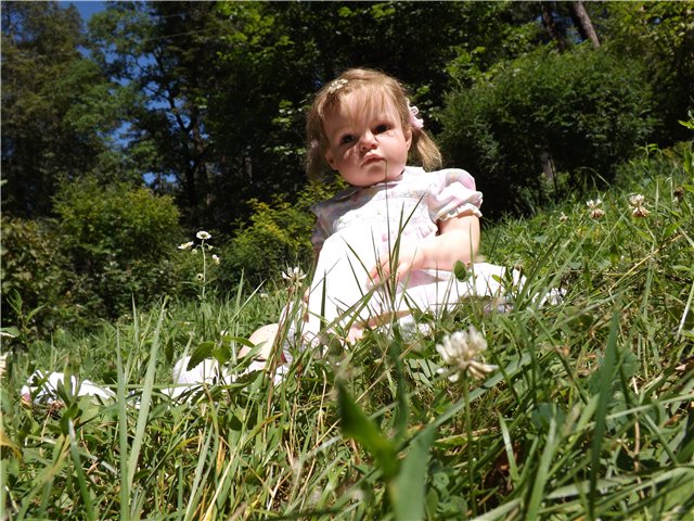 Летняя прогулка Танечки. Кукла реборн