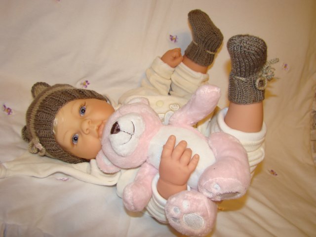 Заболела носочками... вязание для любимых куклят