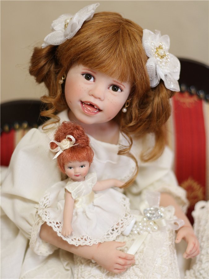 Тебя солнце улыбкой своей обласкало и наполнило жизнью и светом своим … авторская кукла Джули Фишер, Julie Fischer