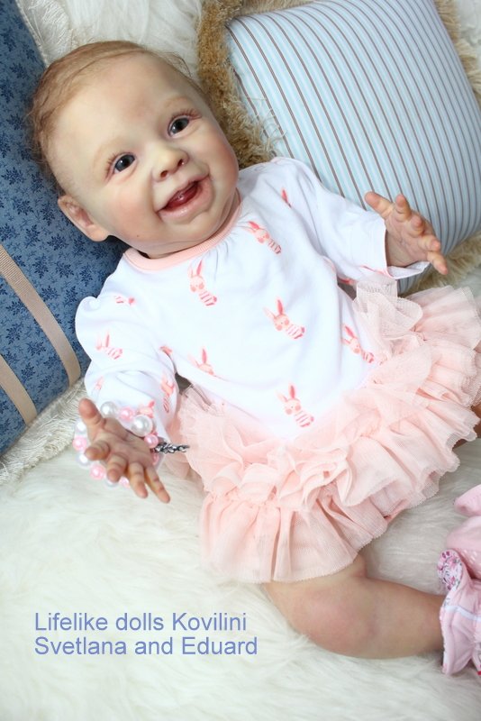 На щечке родинка, а в глазах любовь! Варенька - кукла реборн Ковылиных Светланы и Эдуарда (фото 6)