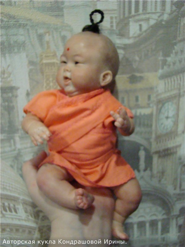 Малыш из Тибета. Авторская кукла Кондрашовой Ирины (фото 7)