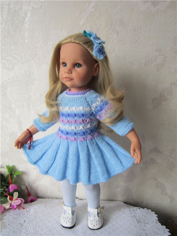 ... И заколка с незабудками для куклы своими руками (фото 7)