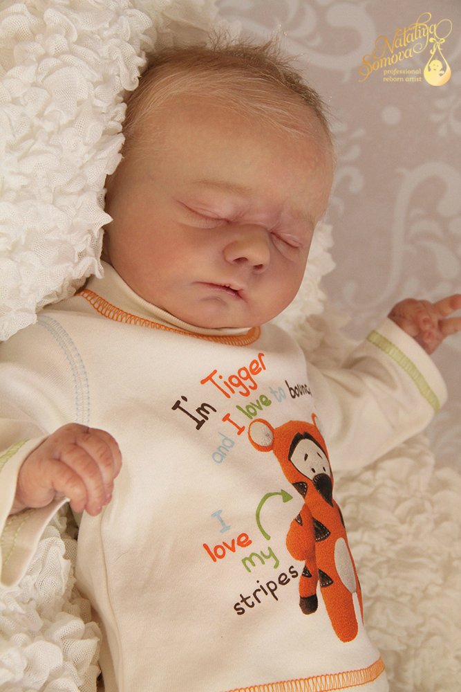 Макарик в роли Тигрули. Кукла реборн Наталии Сомовой