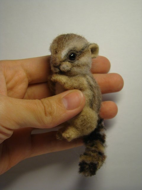 Бурундучок. Авторская игрушка валянием из шерсти Ольги Чернухо (фото 8)