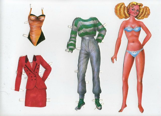 Бумажные куклы для вырезания моего детства