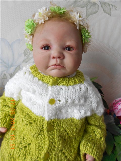 Моя новая вязалочка для малышки реборн (фото 8)