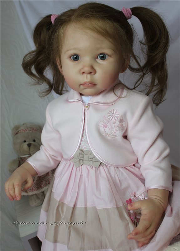 Иришка - сладкая Ириска! И шоколада ни надо... Кукла реборн Анастасии Гангало (фото 7)