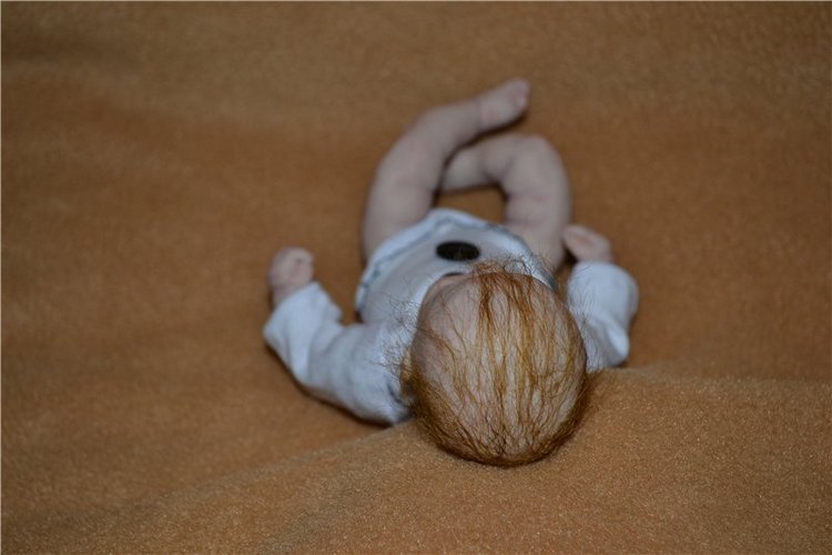 Малышок Артем, авторская кукла из пластики | Бэйбики Малышок Артем, авторская кукла из пластики (фото 6)