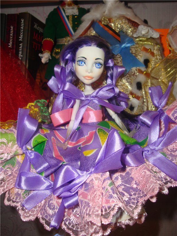Мой первый ООАК Monster High или преображение Спектры в Фиалку (фото 7)
