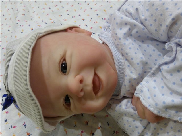 Томми улыбашка реборн. Второй подходик к этому замечательному молдику