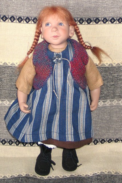 Приехала моя рыжая хитрущая девица Sandrjin, коллекционная кукла от Zwergnase